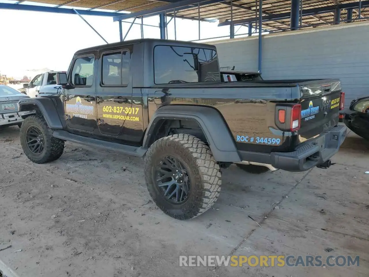 2 Photograph of a damaged car 1C6JJTAG3NL150776 JEEP GLADIATOR 2022