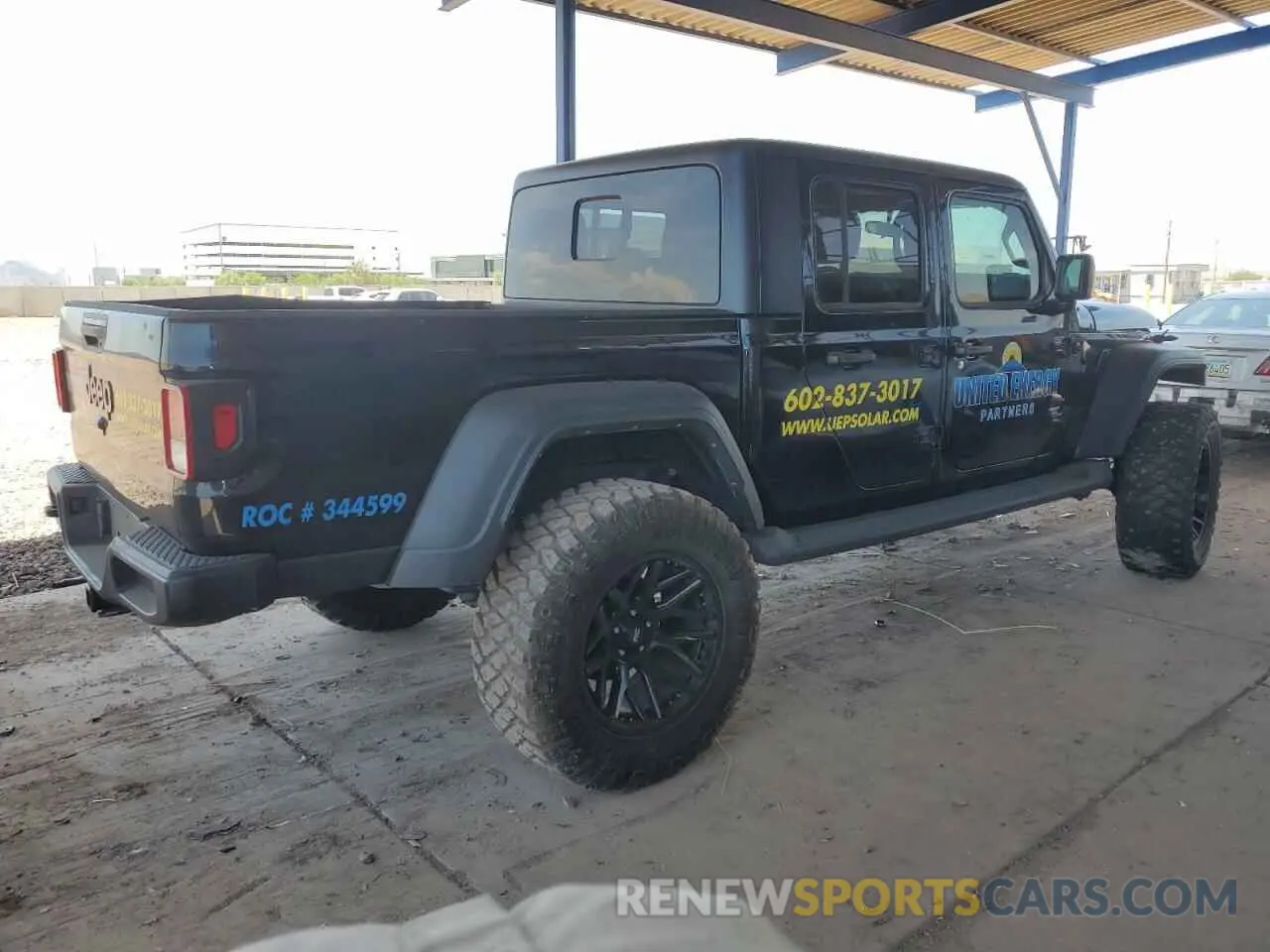 3 Photograph of a damaged car 1C6JJTAG3NL150776 JEEP GLADIATOR 2022