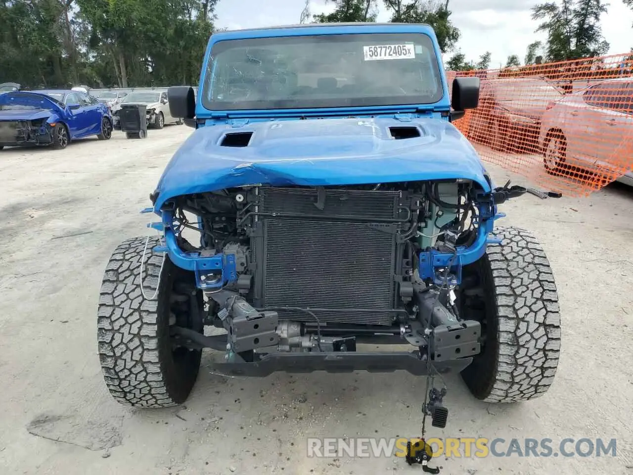 5 Photograph of a damaged car 1C6JJTBG4NL111323 JEEP GLADIATOR 2022