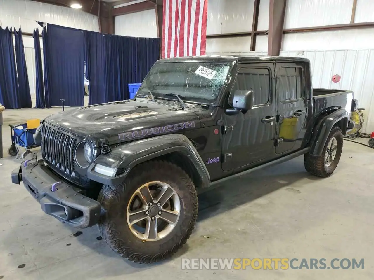 1 Photograph of a damaged car 1C6JJTBGXNL169937 JEEP GLADIATOR 2022