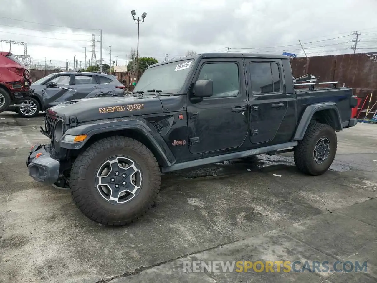1 Photograph of a damaged car 1C6JJTEG0NL166623 JEEP GLADIATOR 2022