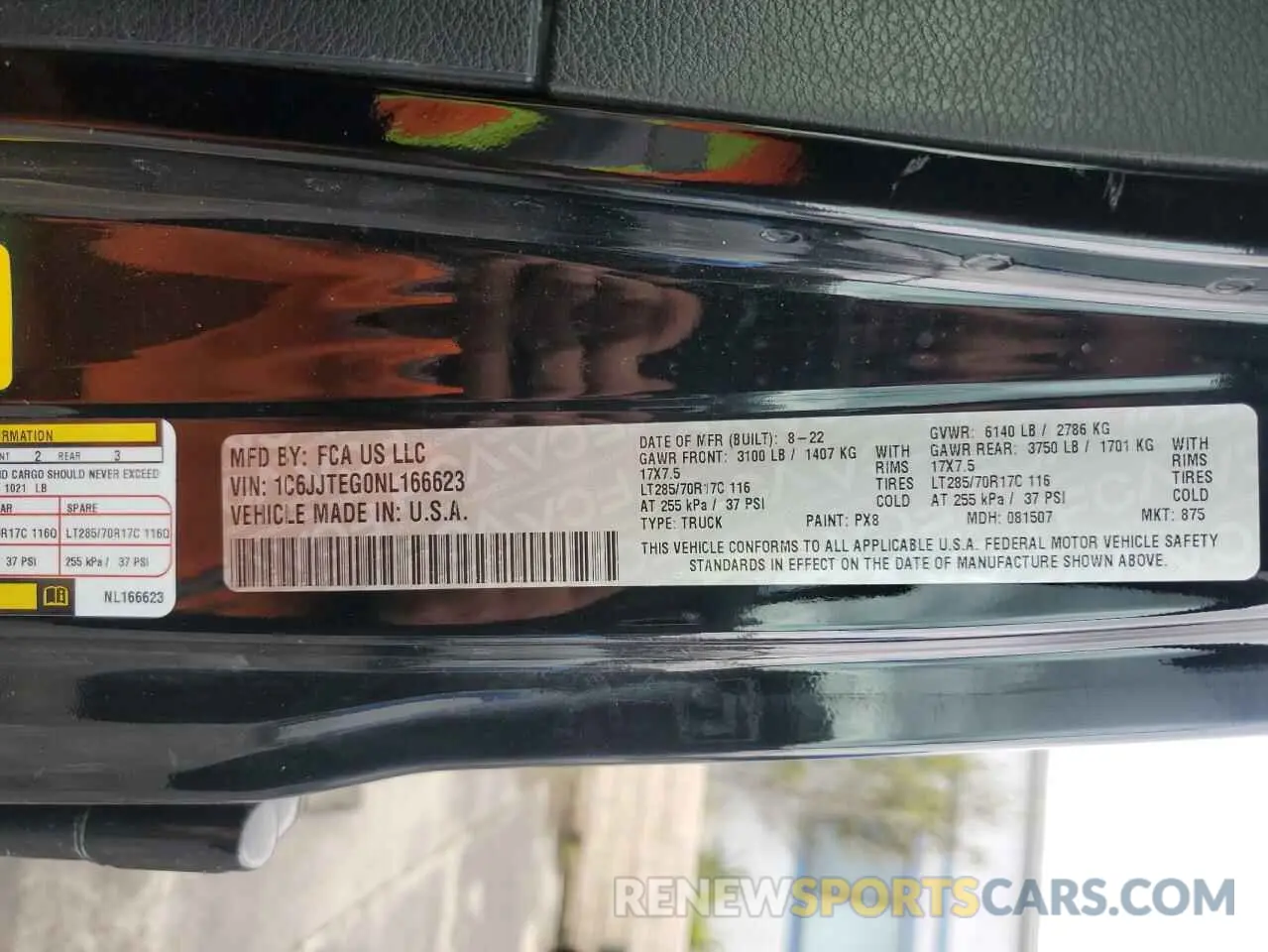 15 Photograph of a damaged car 1C6JJTEG0NL166623 JEEP GLADIATOR 2022