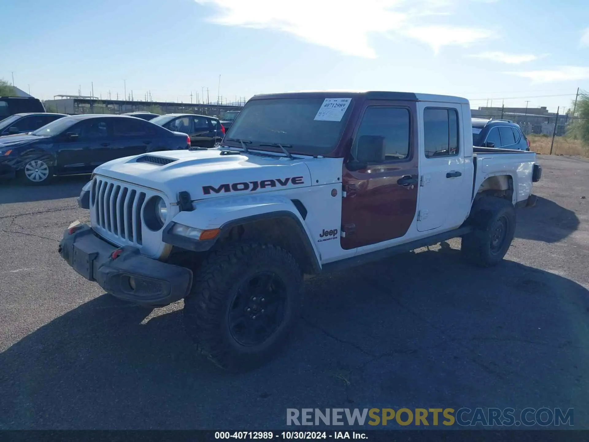 2 Photograph of a damaged car 1C6JJTEG6NL100383 JEEP GLADIATOR 2022