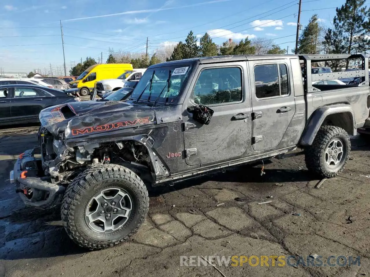 1 Photograph of a damaged car 1C6JJTEG7NL155456 JEEP GLADIATOR 2022
