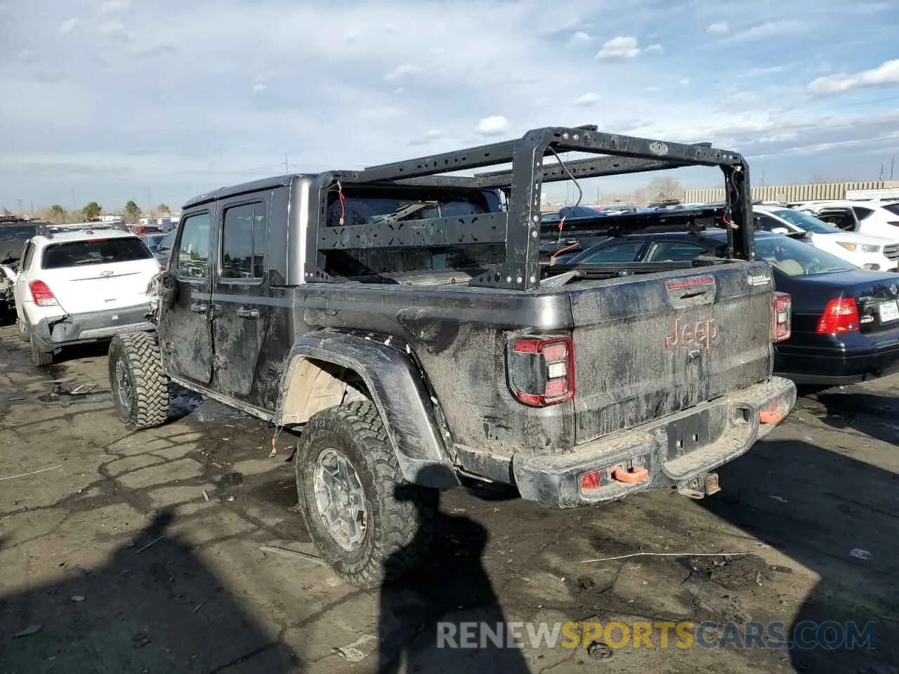 2 Photograph of a damaged car 1C6JJTEG7NL155456 JEEP GLADIATOR 2022