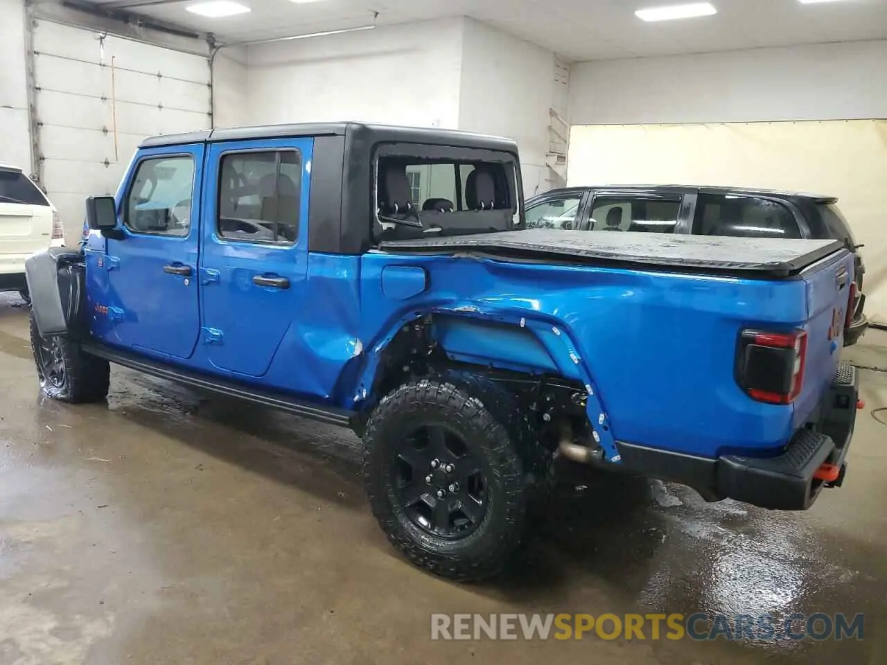 2 Photograph of a damaged car 1C6JJTEGXNL129496 JEEP GLADIATOR 2022