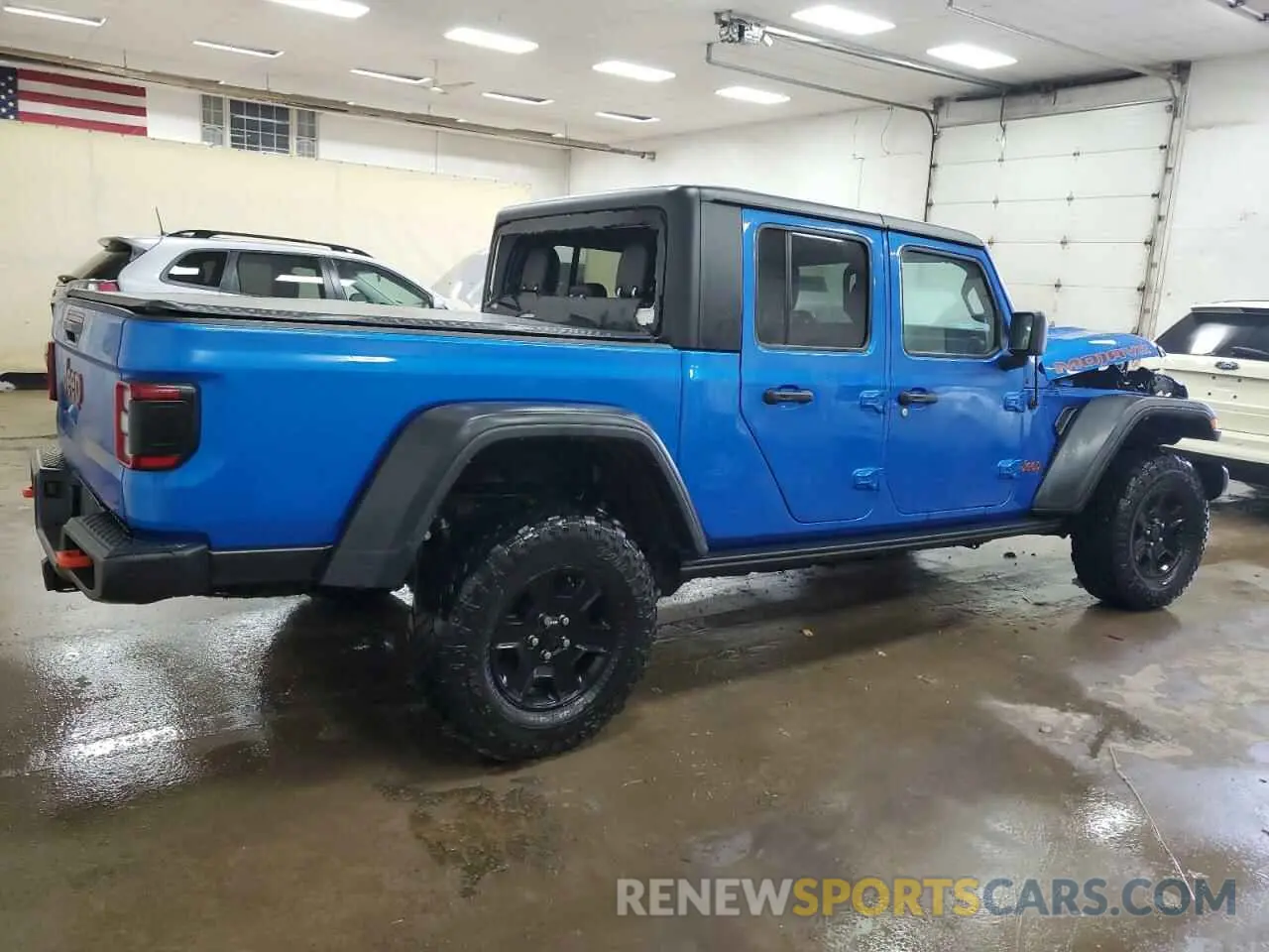3 Photograph of a damaged car 1C6JJTEGXNL129496 JEEP GLADIATOR 2022