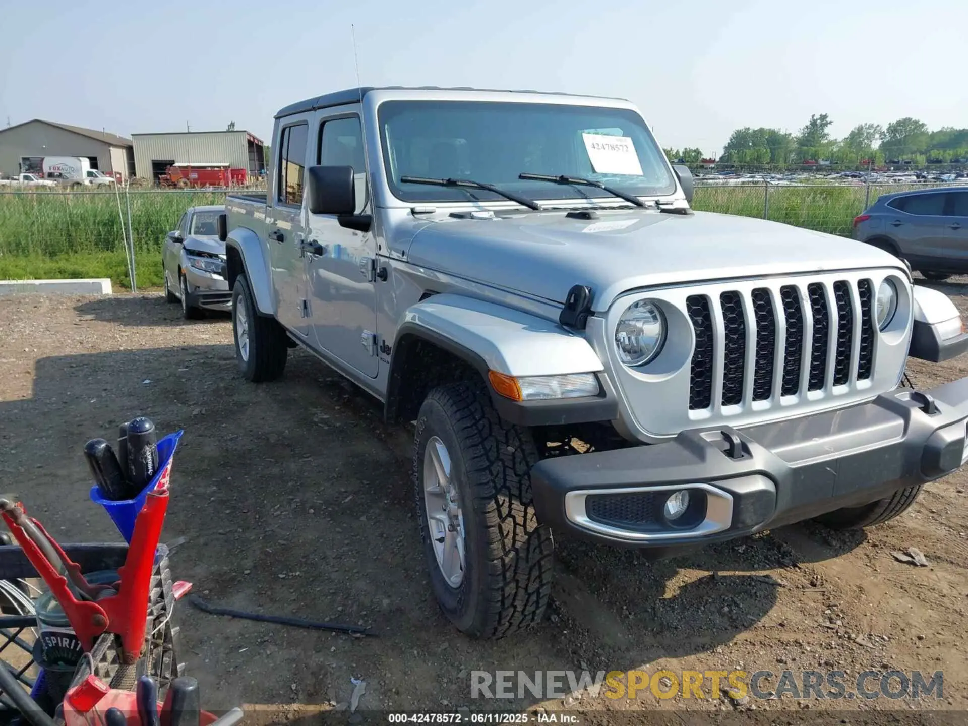 1 Photograph of a damaged car 1C6HJTAG2PL528412 JEEP GLADIATOR 2023