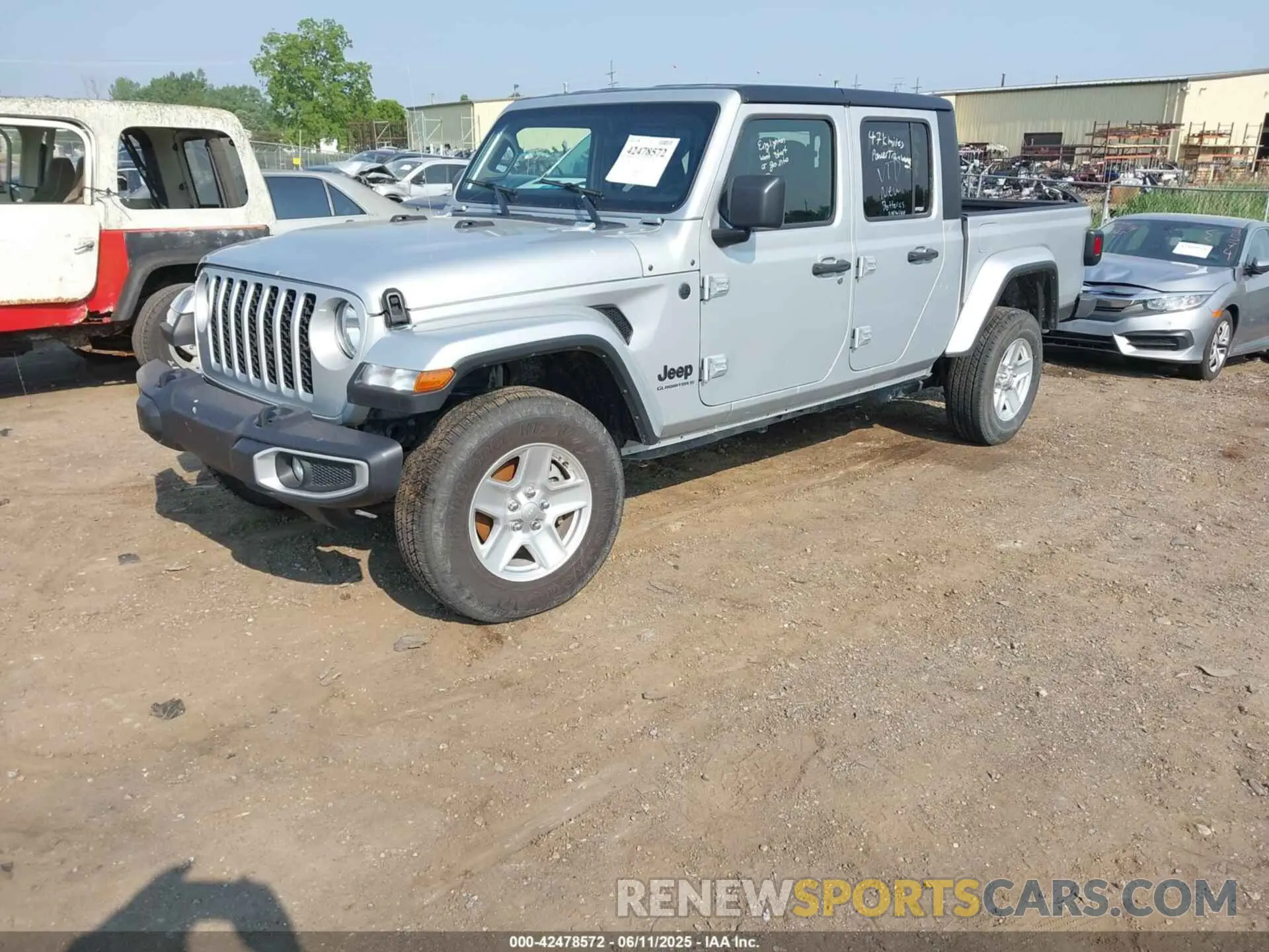 2 Photograph of a damaged car 1C6HJTAG2PL528412 JEEP GLADIATOR 2023