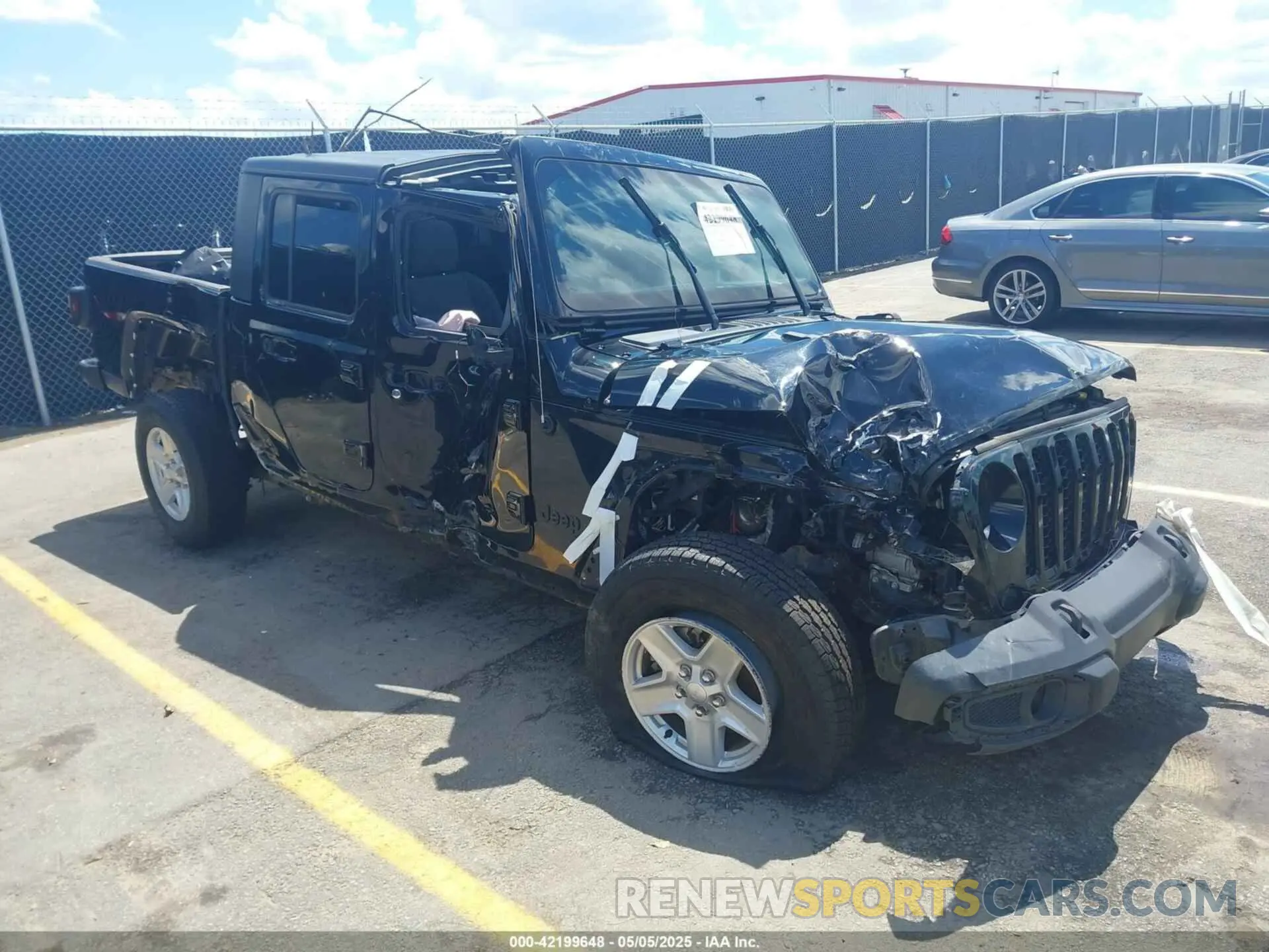 1 Photograph of a damaged car 1C6HJTAG2PL534176 JEEP GLADIATOR 2023