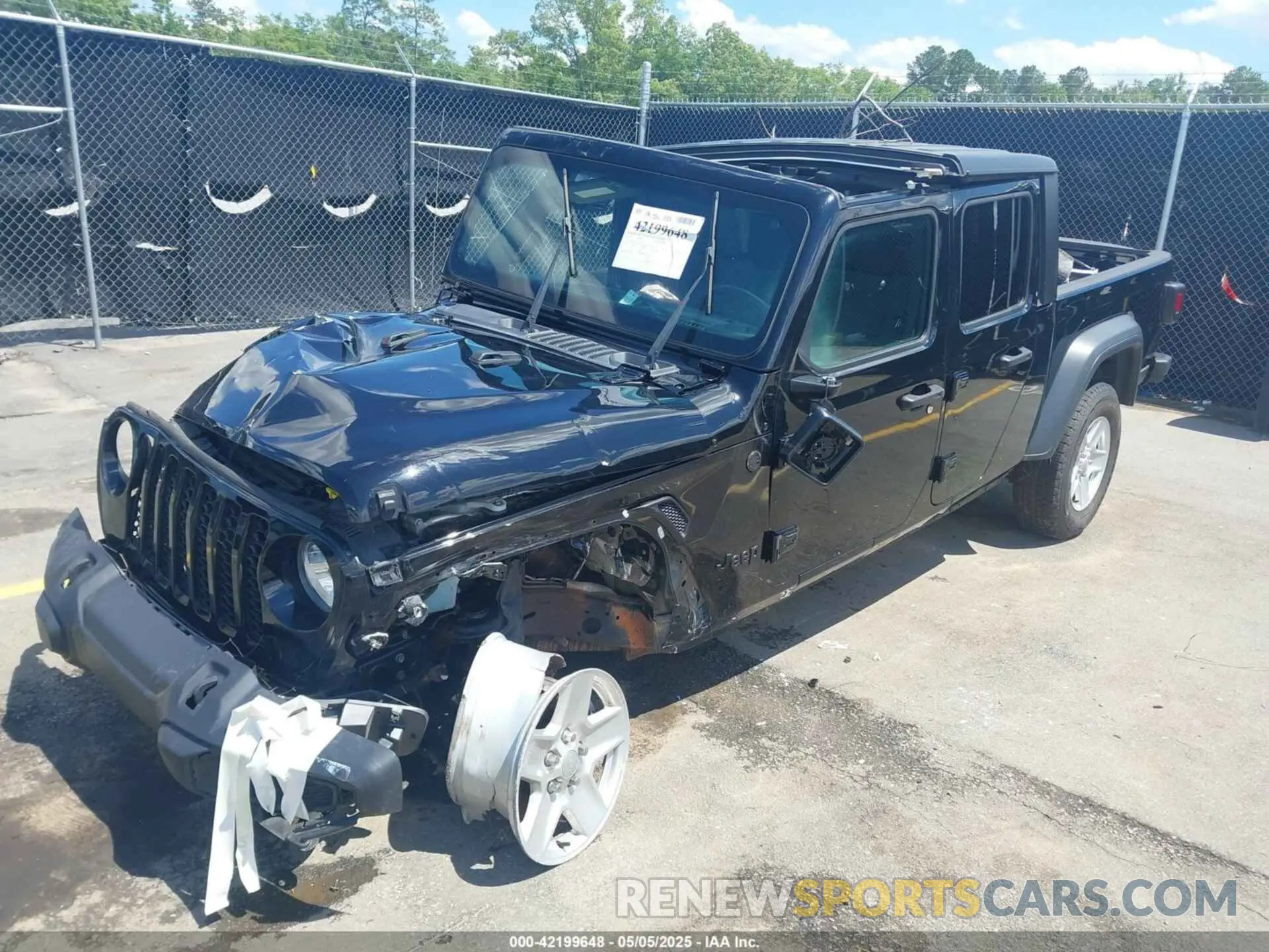 2 Photograph of a damaged car 1C6HJTAG2PL534176 JEEP GLADIATOR 2023