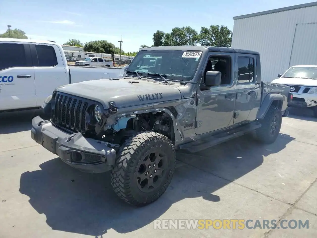 1 Photograph of a damaged car 1C6HJTAG3PL552959 JEEP GLADIATOR 2023