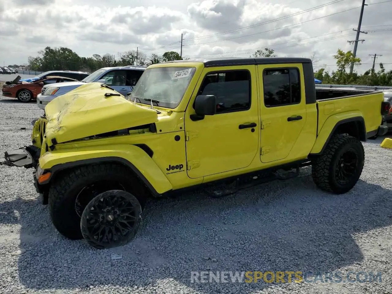 1 Photograph of a damaged car 1C6HJTAG3PL572662 JEEP GLADIATOR 2023