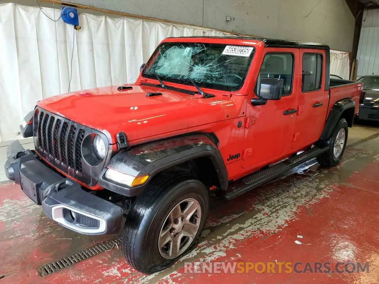 1 Photograph of a damaged car 1C6HJTAG5PL521017 JEEP GLADIATOR 2023