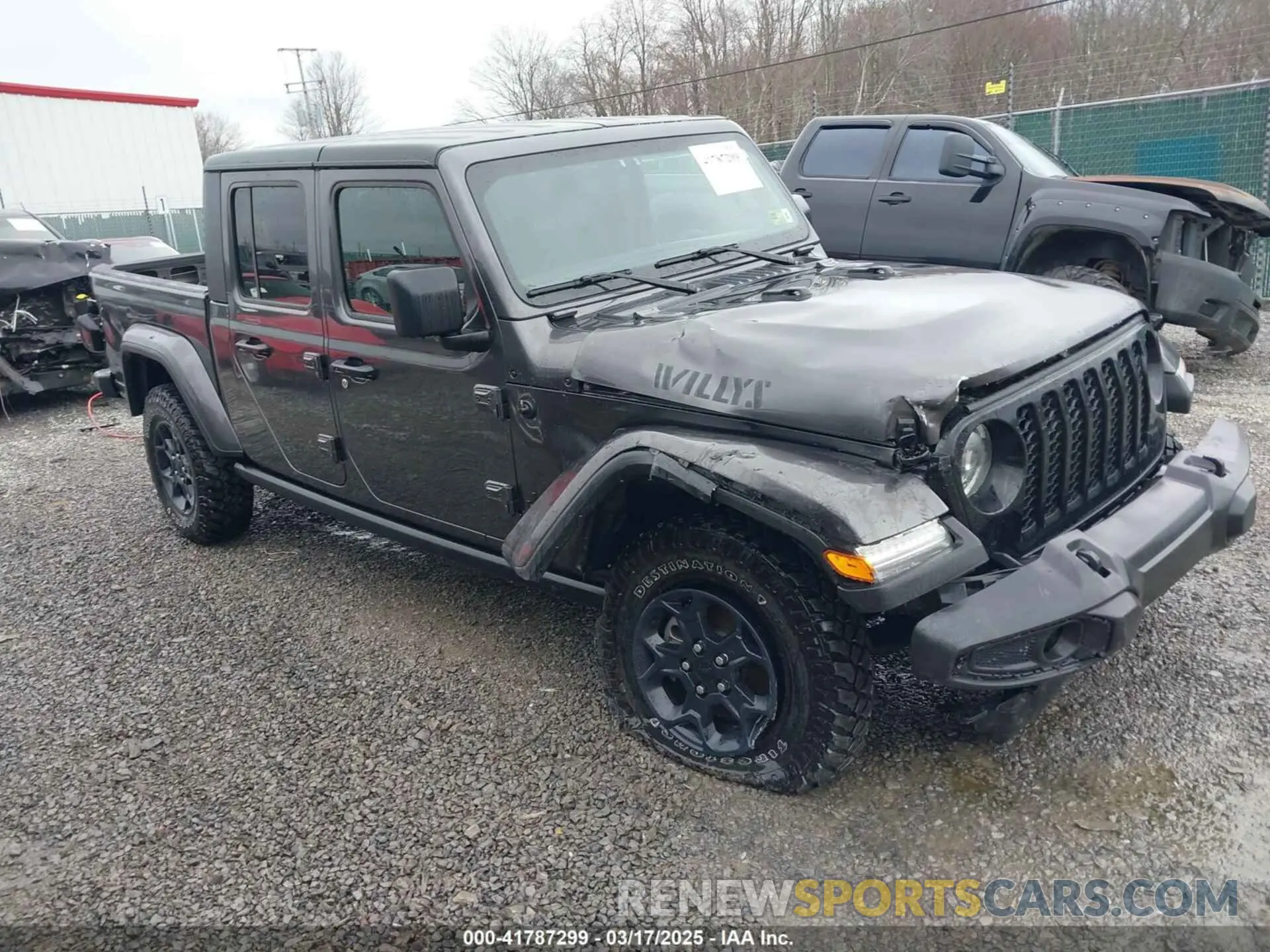 1 Photograph of a damaged car 1C6HJTAG5PL570735 JEEP GLADIATOR 2023