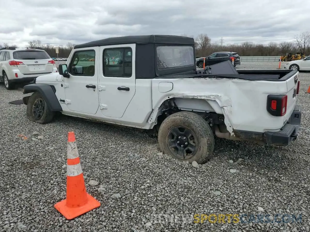 2 Photograph of a damaged car 1C6HJTAG6PL550171 JEEP GLADIATOR 2023