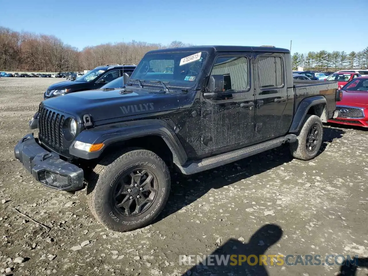 1 Photograph of a damaged car 1C6HJTAG7PL500766 JEEP GLADIATOR 2023