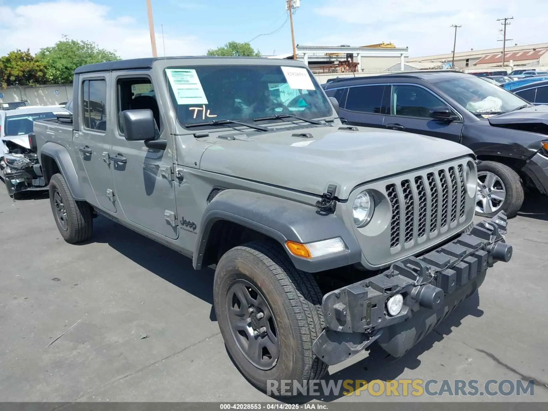 1 Photograph of a damaged car 1C6HJTAG7PL540765 JEEP GLADIATOR 2023