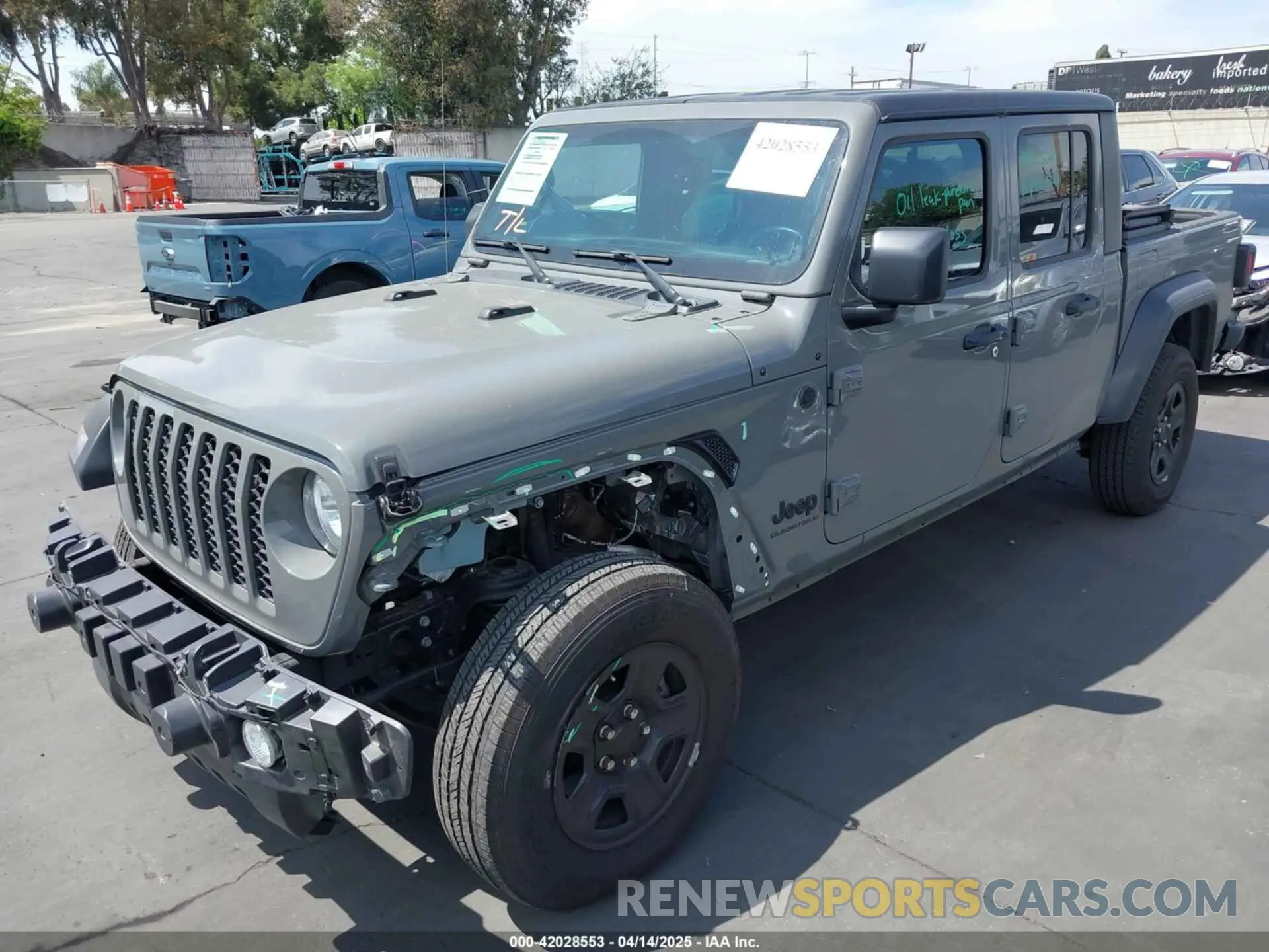 2 Photograph of a damaged car 1C6HJTAG7PL540765 JEEP GLADIATOR 2023