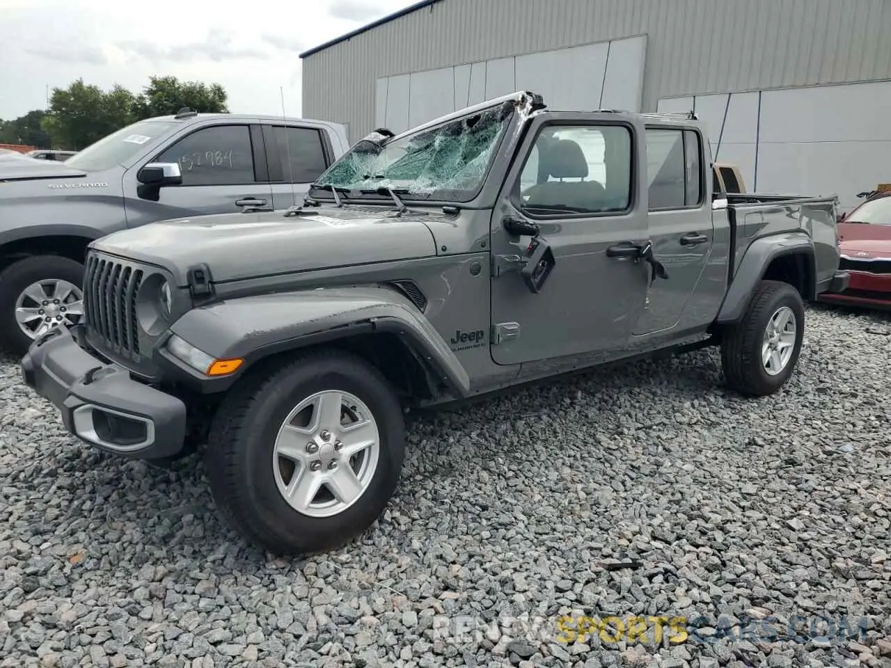 1 Photograph of a damaged car 1C6HJTAG9PL506729 JEEP GLADIATOR 2023