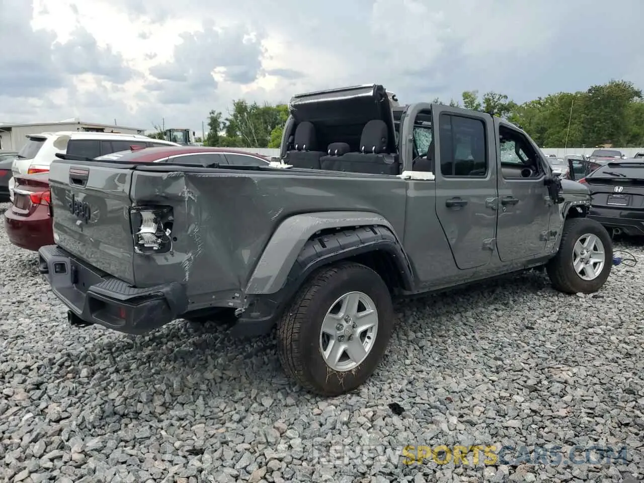 3 Photograph of a damaged car 1C6HJTAG9PL506729 JEEP GLADIATOR 2023