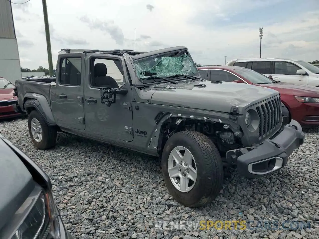 4 Photograph of a damaged car 1C6HJTAG9PL506729 JEEP GLADIATOR 2023