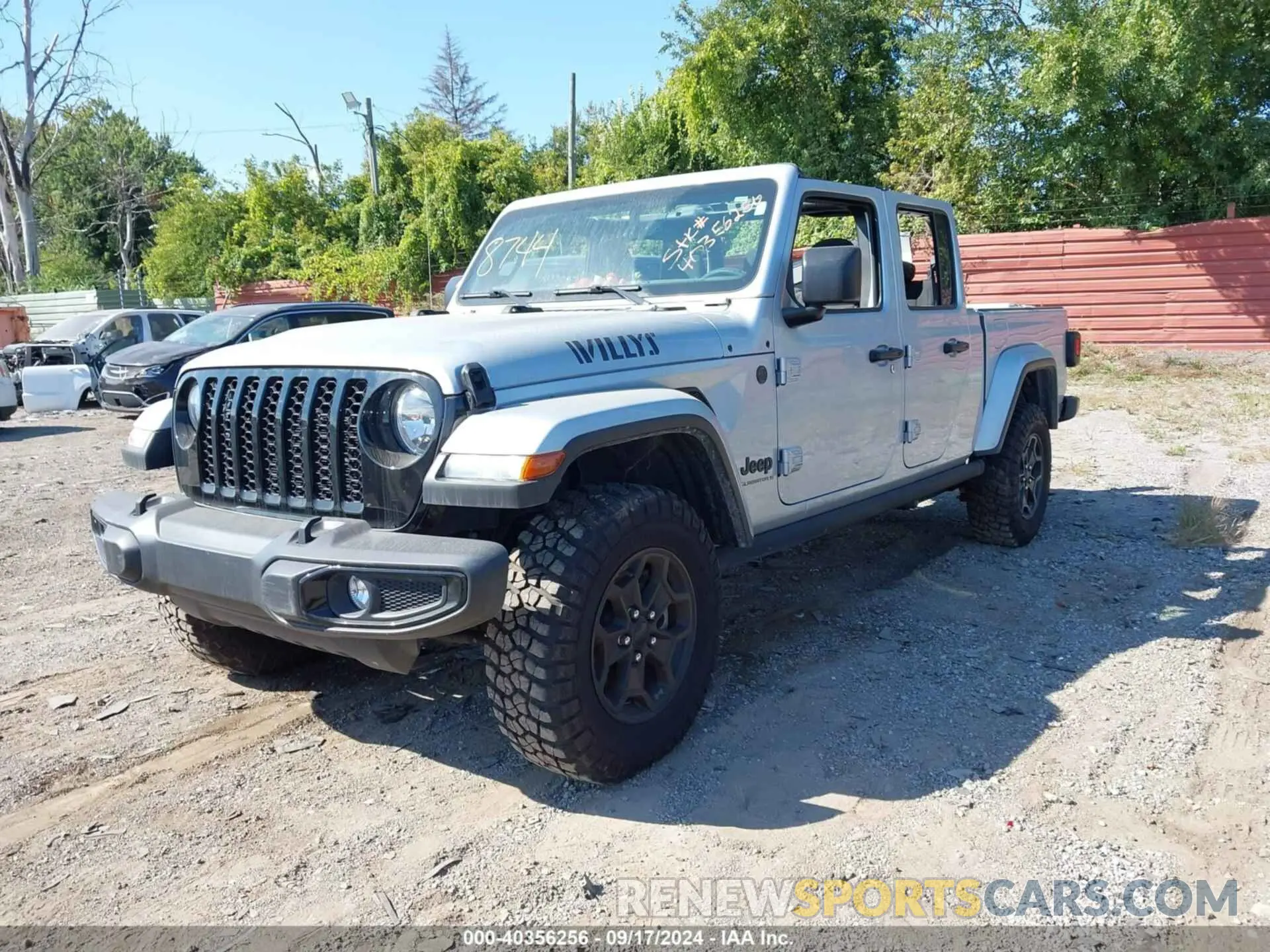 2 Photograph of a damaged car 1C6HJTAGXPL518744 JEEP GLADIATOR 2023