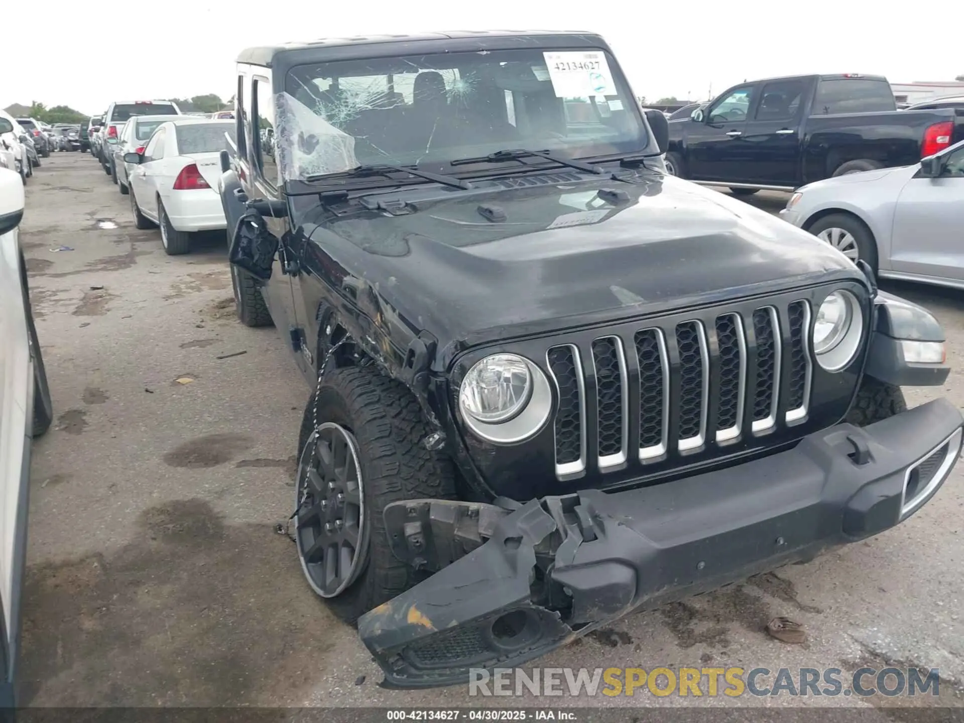 1 Photograph of a damaged car 1C6HJTFG2PL523686 JEEP GLADIATOR 2023