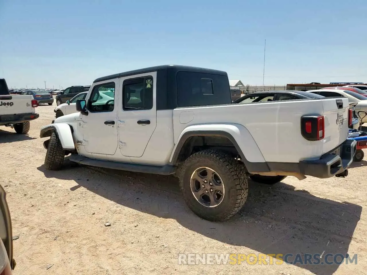 2 Photograph of a damaged car 1C6HJTFG8PL553372 JEEP GLADIATOR 2023