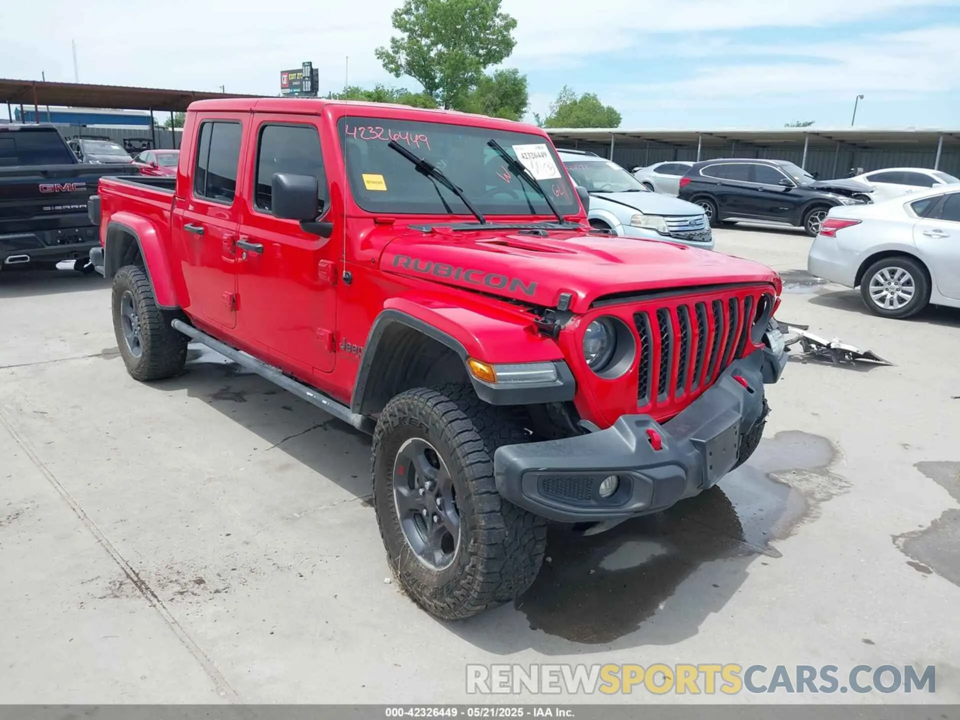 1 Photograph of a damaged car 1C6JJTBG2PL509200 JEEP GLADIATOR 2023