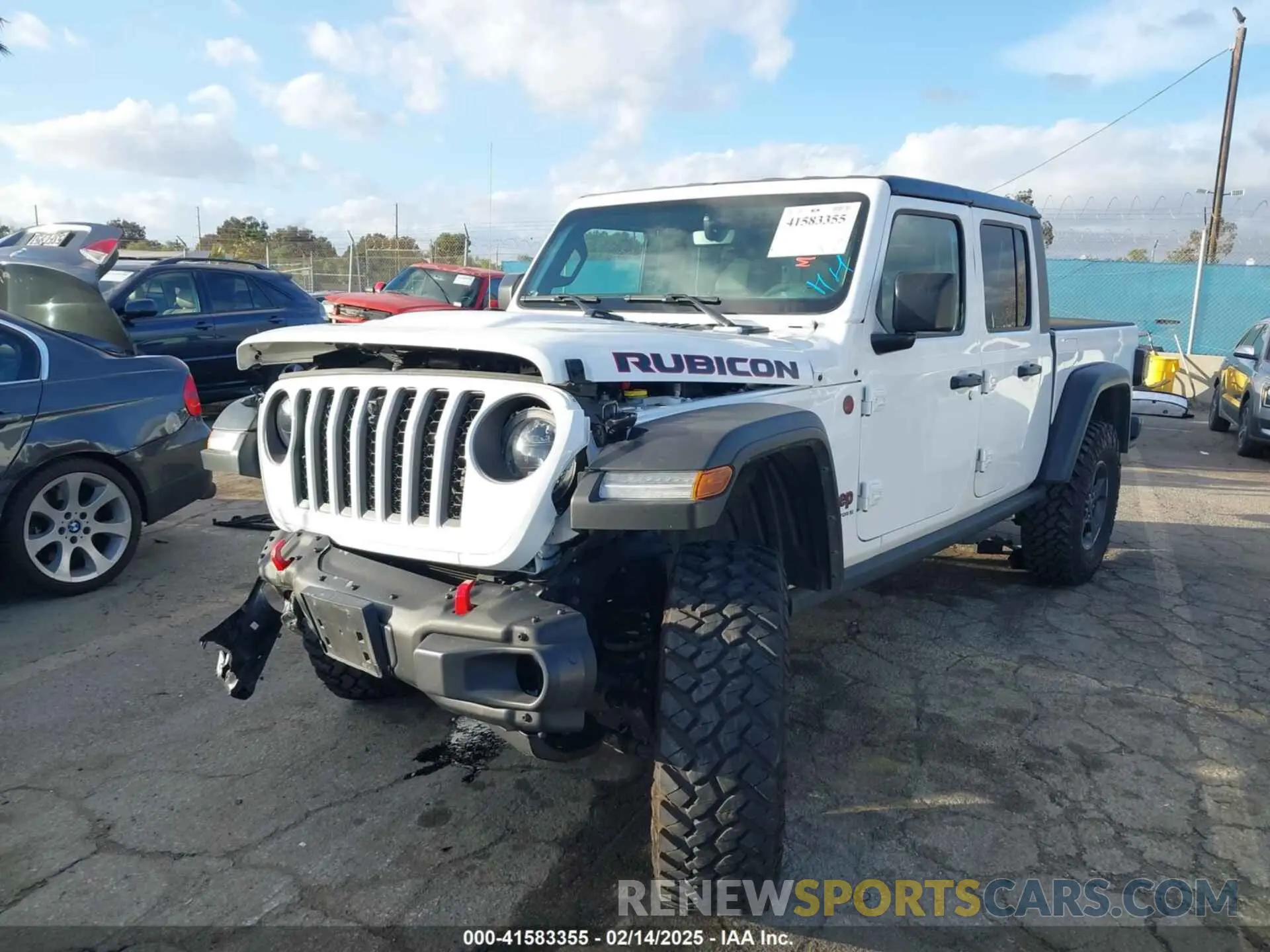 2 Photograph of a damaged car 1C6JJTBG5PL566958 JEEP GLADIATOR 2023