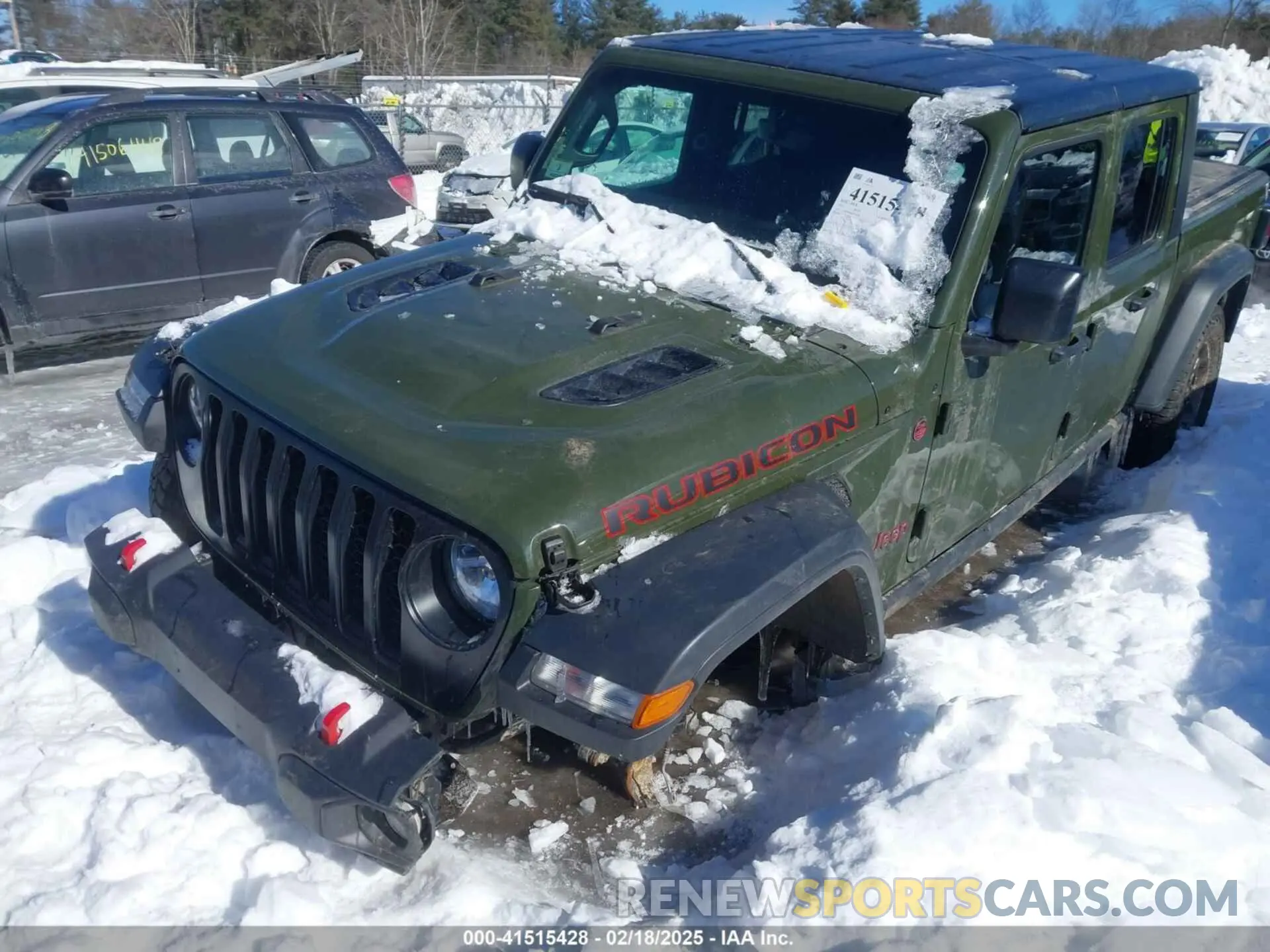 2 Photograph of a damaged car 1C6JJTBG6PL576818 JEEP GLADIATOR 2023
