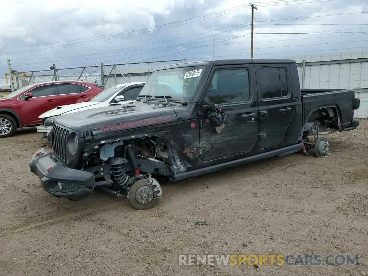 1 Photograph of a damaged car 1C6JJTBG7PL573197 JEEP GLADIATOR 2023