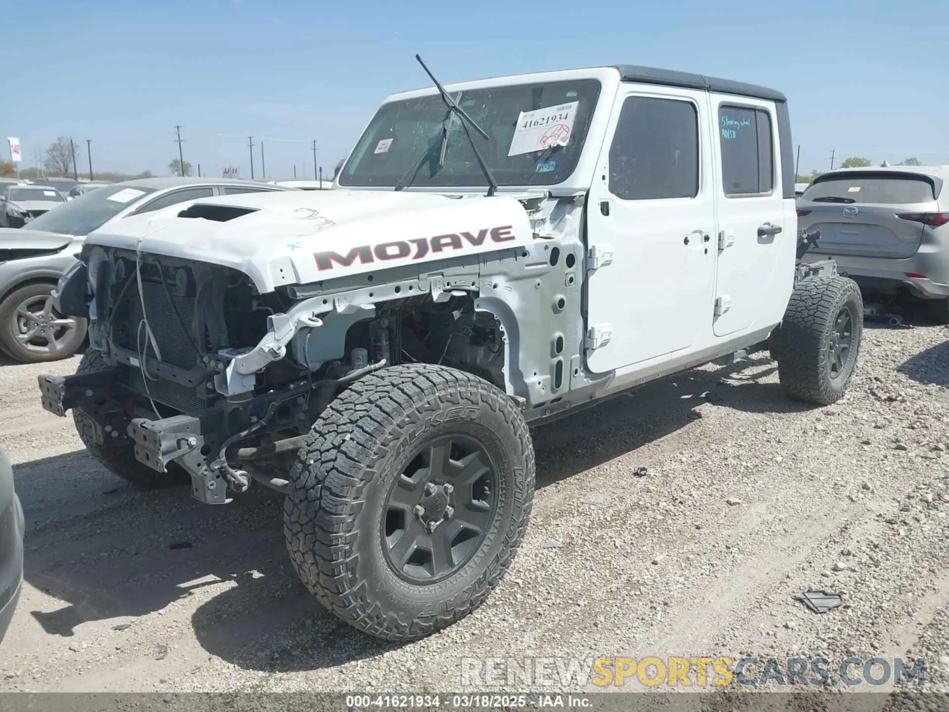 2 Photograph of a damaged car 1C6JJTEG0PL536472 JEEP GLADIATOR 2023