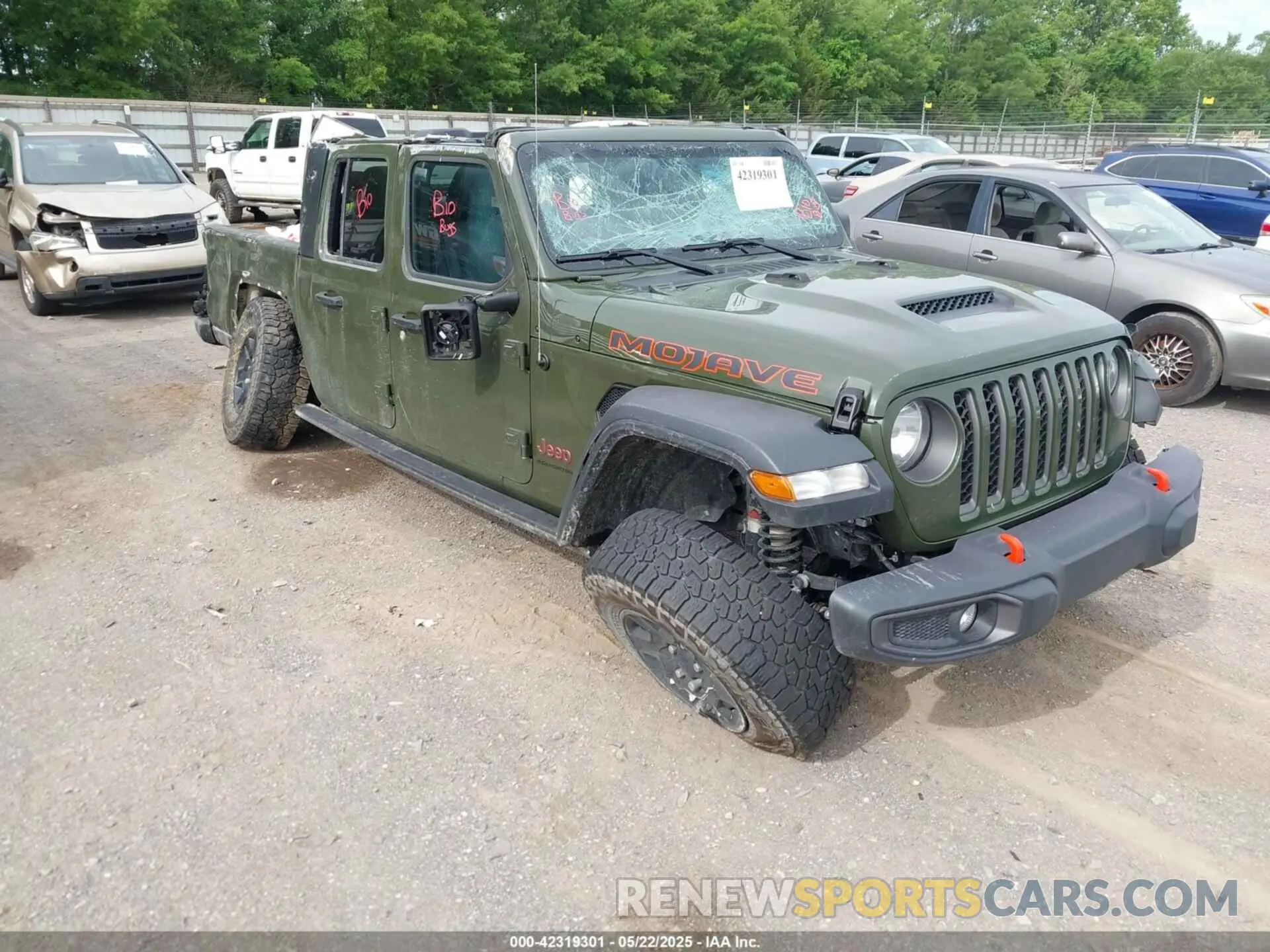 1 Photograph of a damaged car 1C6JJTEG5PL536662 JEEP GLADIATOR 2023