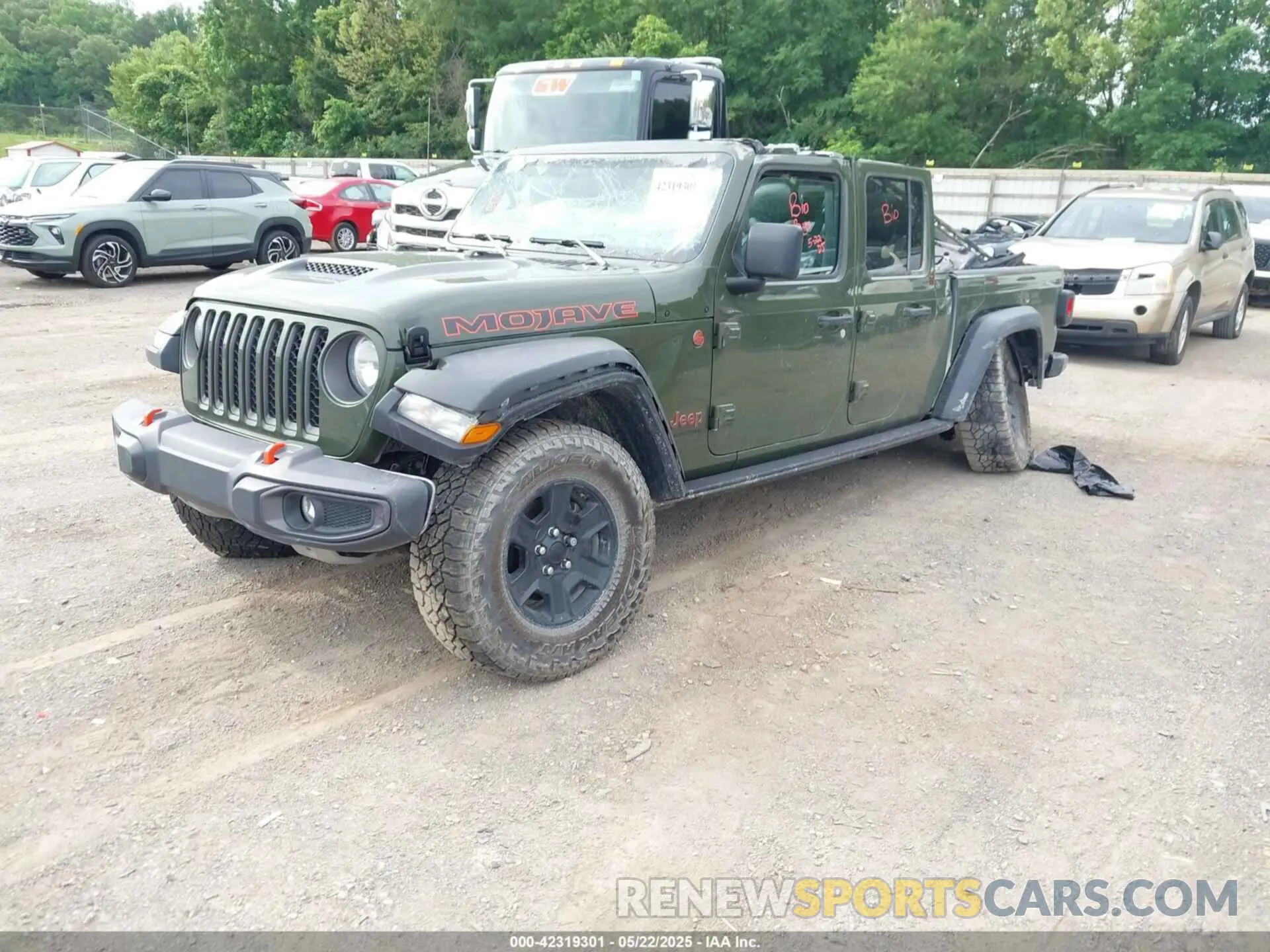 2 Photograph of a damaged car 1C6JJTEG5PL536662 JEEP GLADIATOR 2023