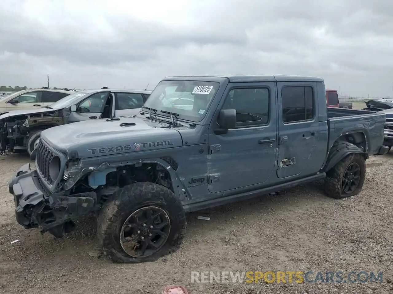 1 Photograph of a damaged car 1C6HJTAG1RL131910 JEEP GLADIATOR 2024