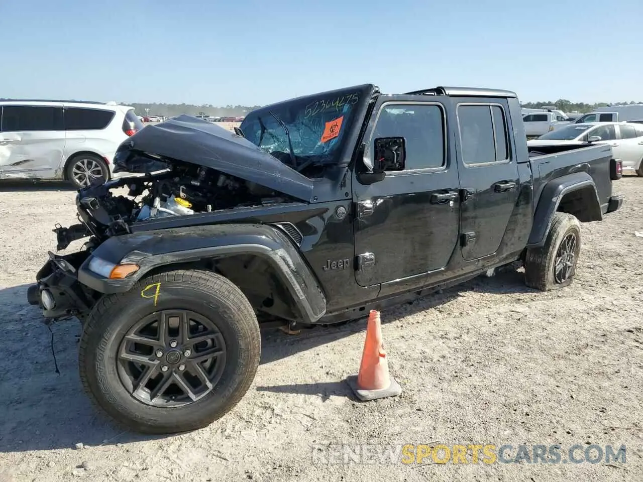 1 Photograph of a damaged car 1C6HJTAG4RL103597 JEEP GLADIATOR 2024
