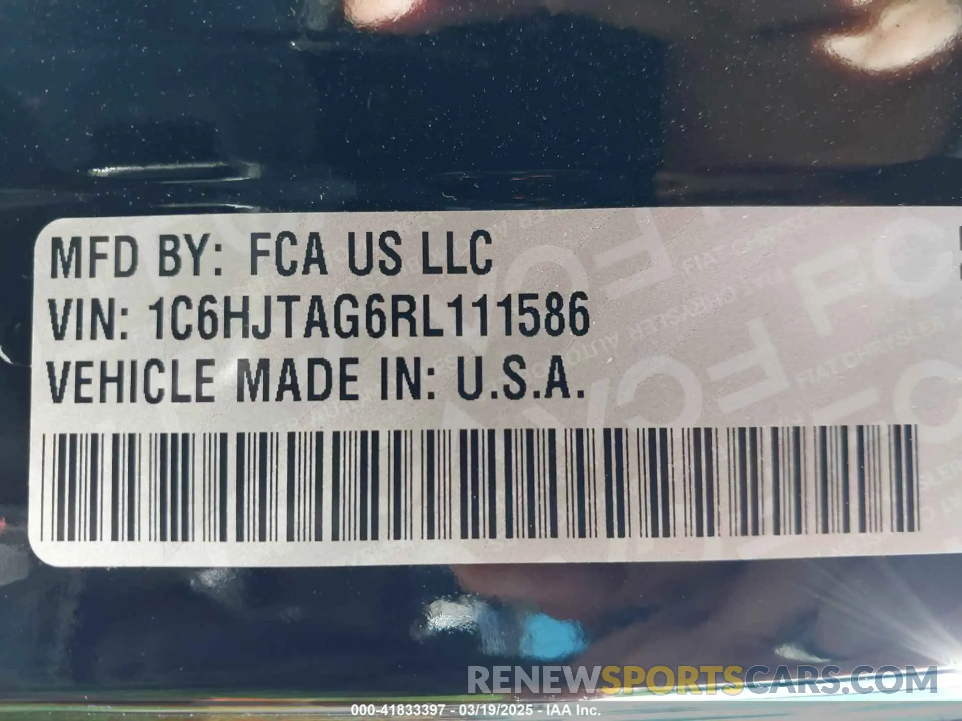 9 Photograph of a damaged car 1C6HJTAG6RL111586 JEEP GLADIATOR 2024
