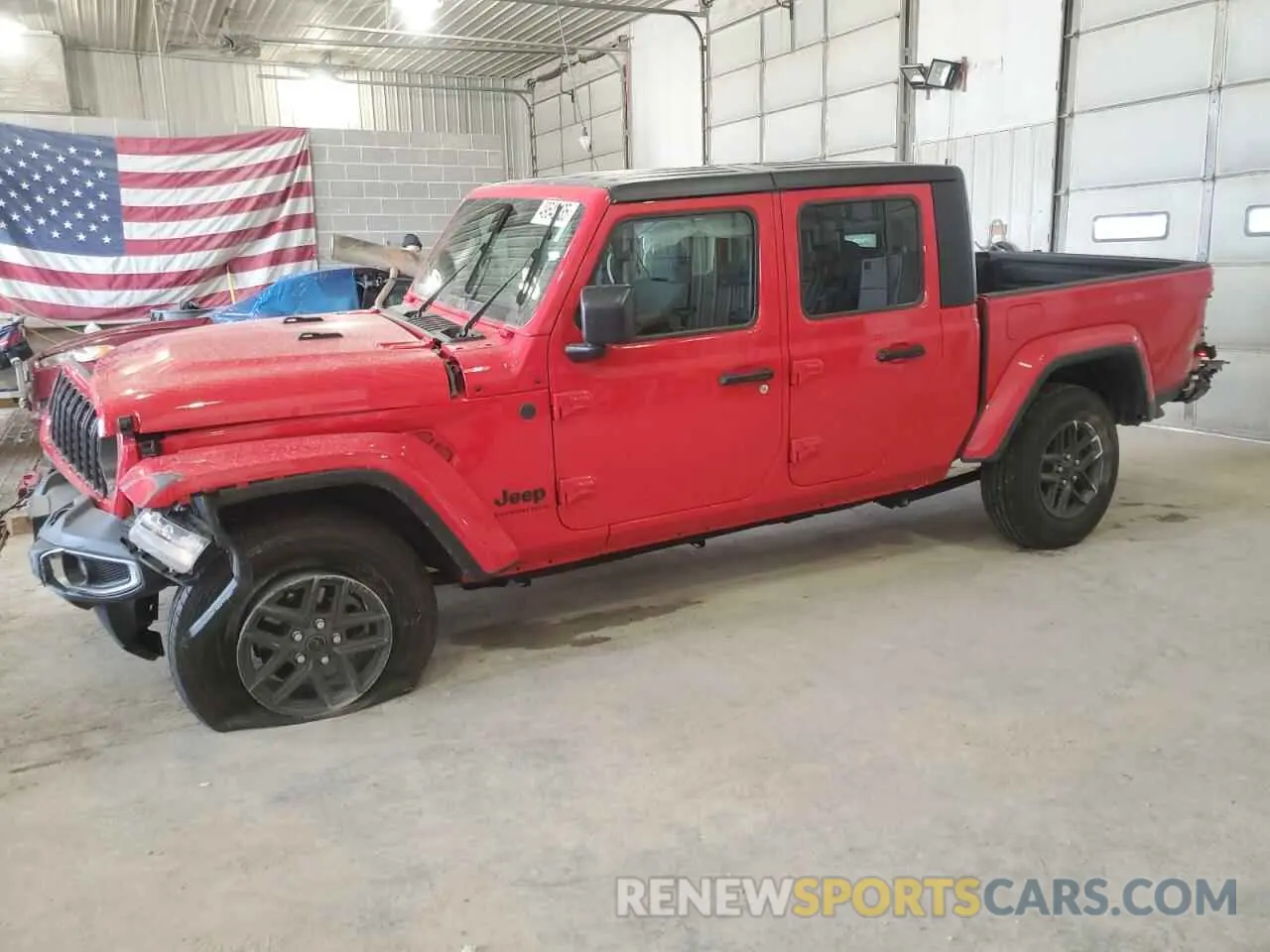 1 Photograph of a damaged car 1C6HJTAG7RL100645 JEEP GLADIATOR 2024