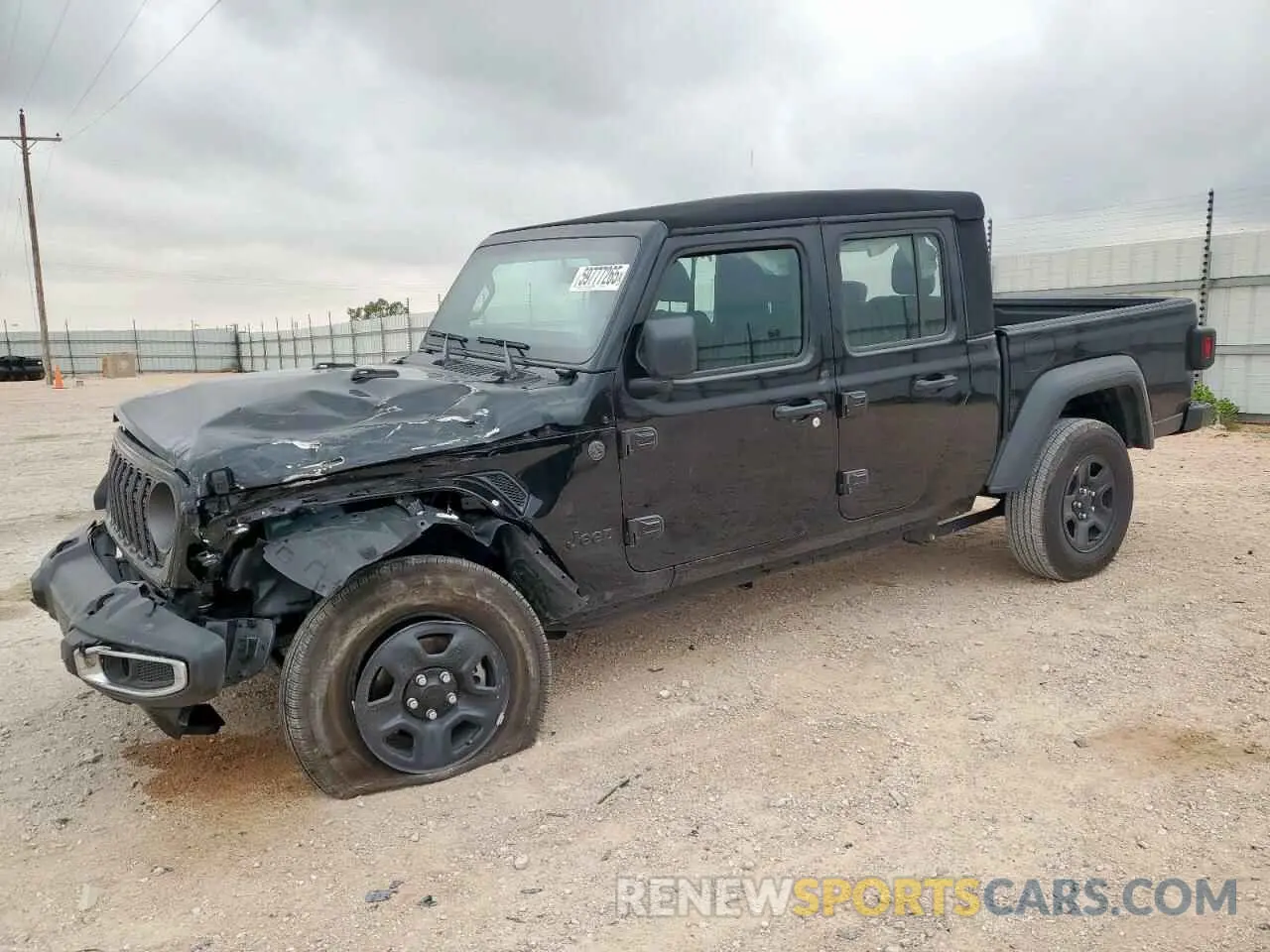 1 Photograph of a damaged car 1C6HJTAG8RL131113 JEEP GLADIATOR 2024
