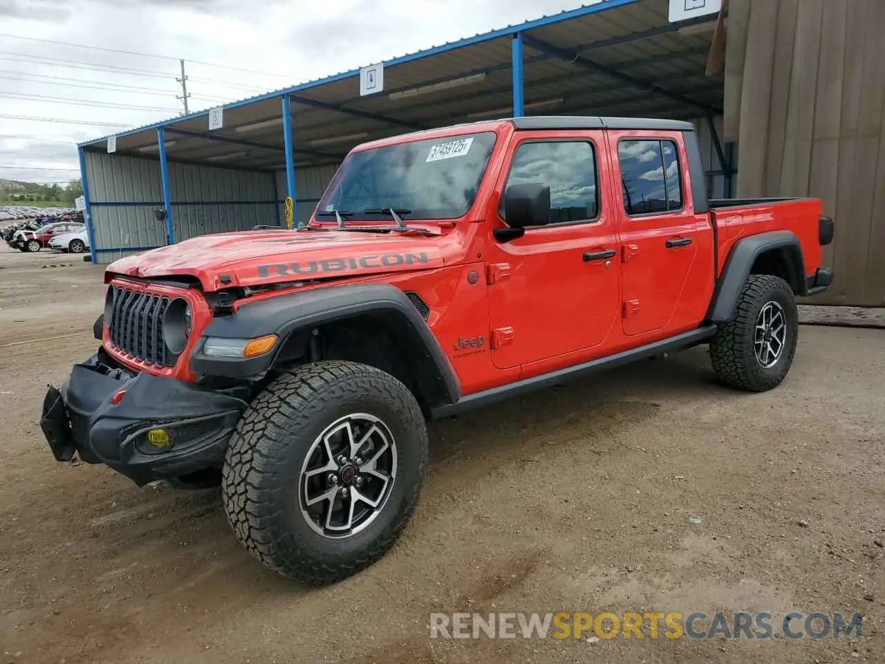 1 Photograph of a damaged car 1C6JJTBG7RL105165 JEEP GLADIATOR 2024