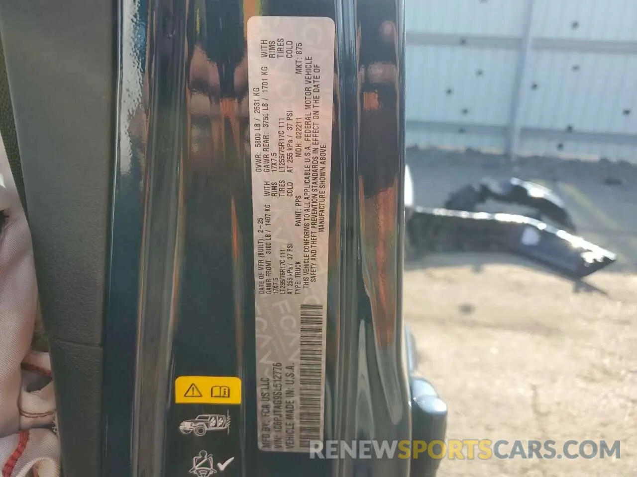 13 Photograph of a damaged car 1C6PJTAG9SL512776 JEEP GLADIATOR 2025