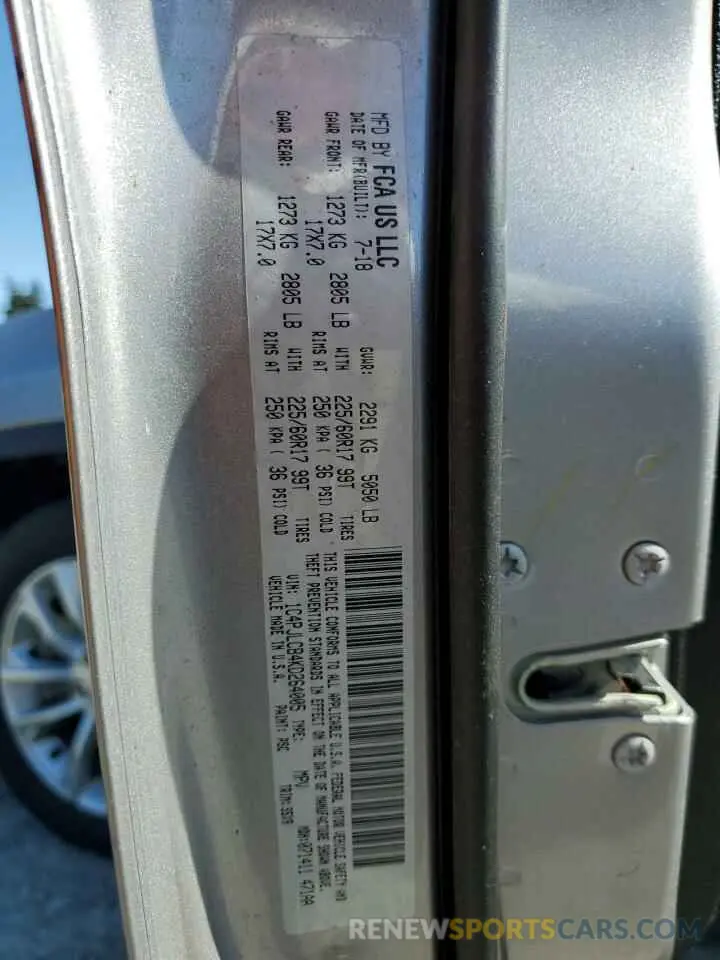 13 Photograph of a damaged car 1C4PJLCB4KD264005 JEEP GRAND CHER 2019