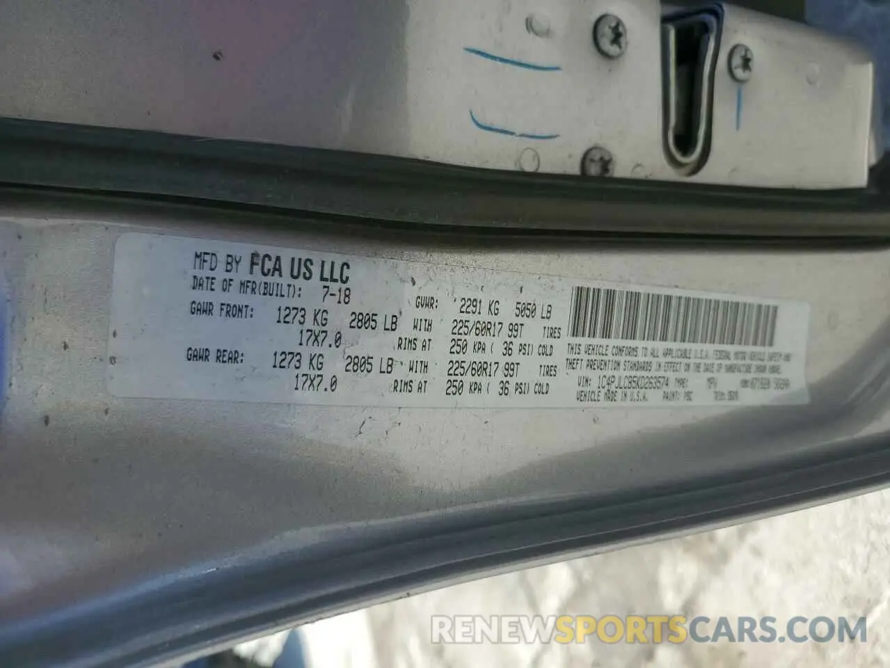 15 Photograph of a damaged car 1C4PJLCB5KD263574 JEEP GRAND CHER 2019