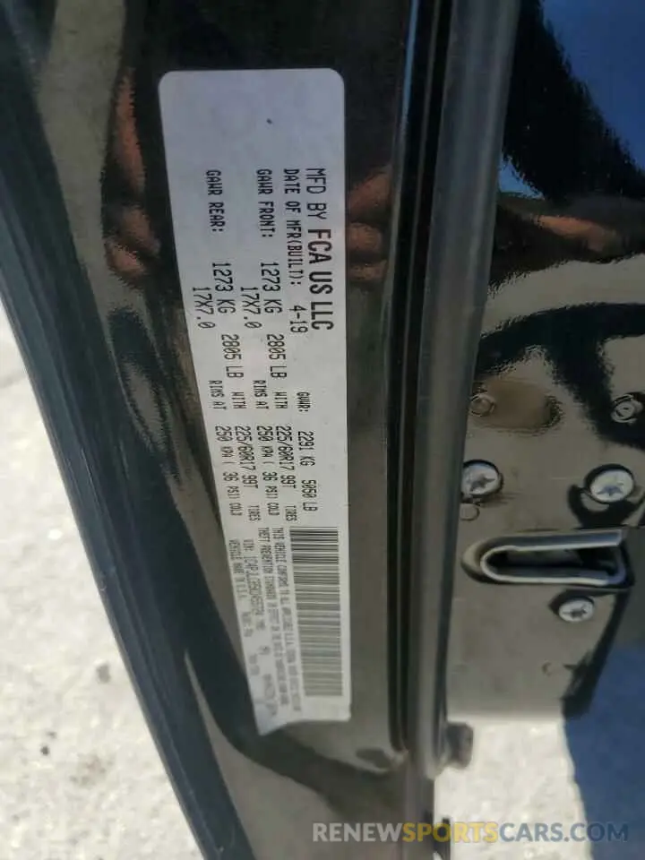 15 Photograph of a damaged car 1C4PJLCB5KD455724 JEEP GRAND CHER 2019
