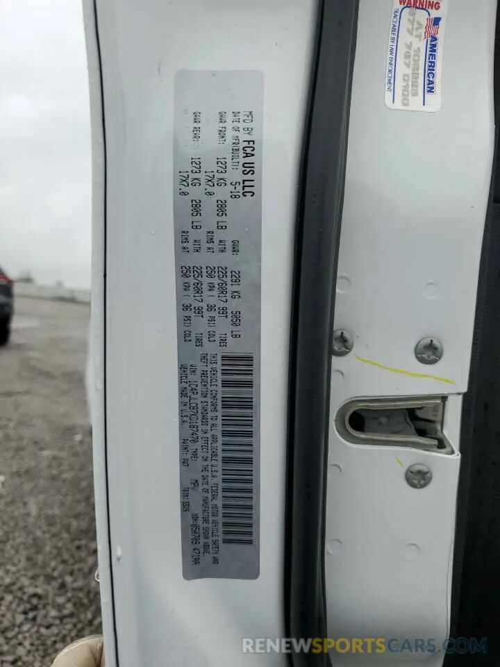 13 Photograph of a damaged car 1C4PJLCB7KD187470 JEEP GRAND CHER 2019