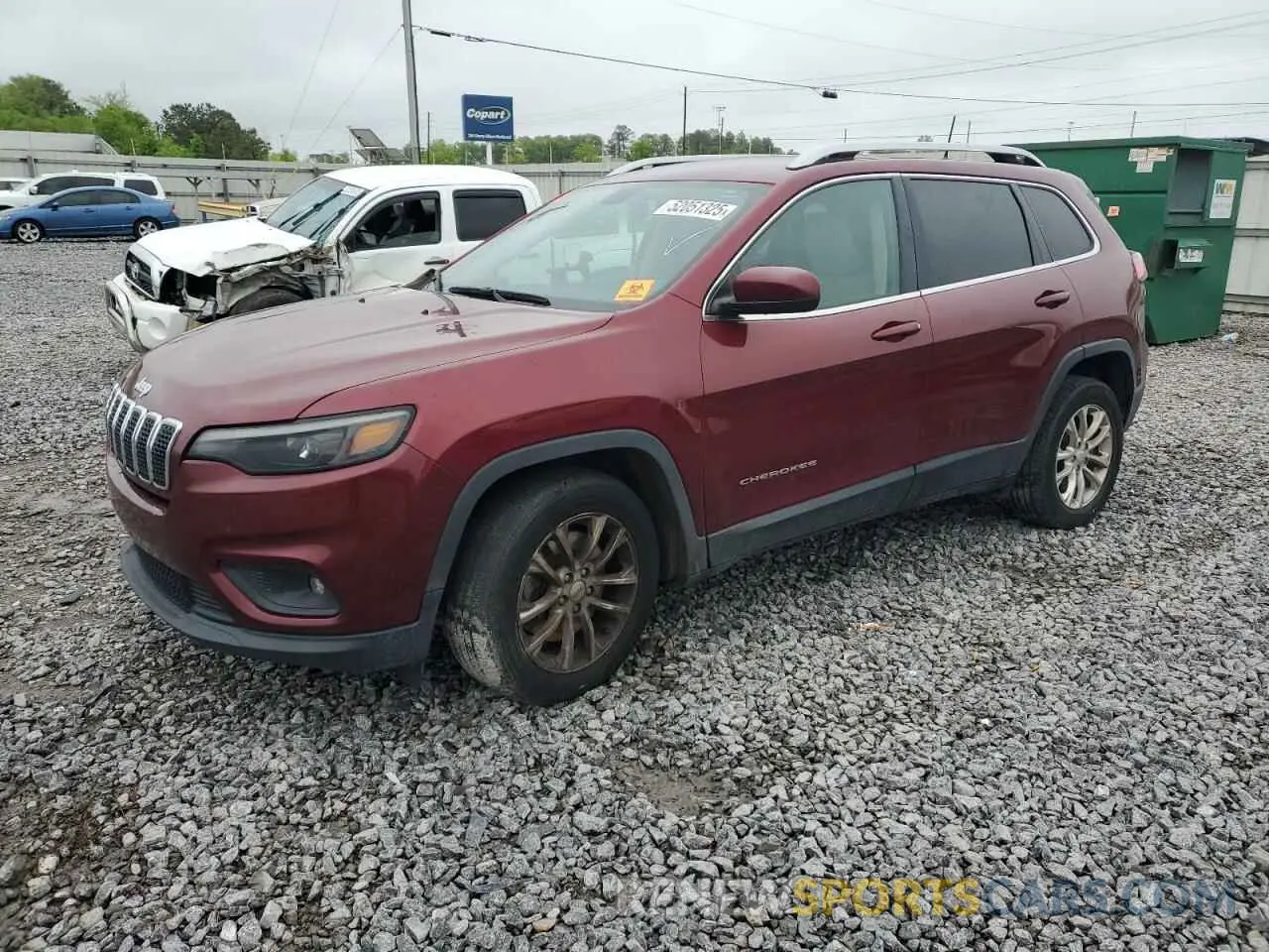 1 Photograph of a damaged car 1C4PJLCB9KD187468 JEEP GRAND CHER 2019