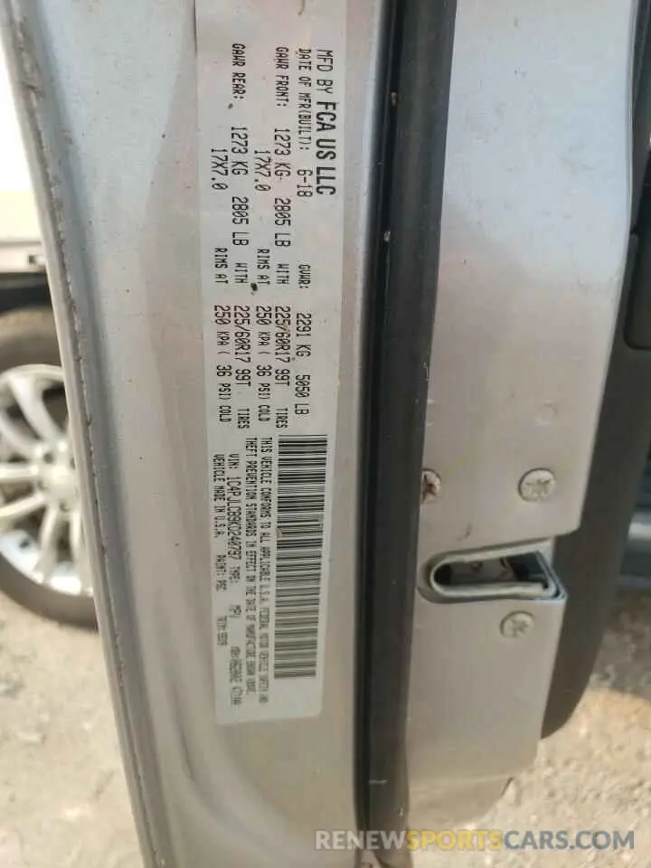 13 Photograph of a damaged car 1C4PJLCB9KD240797 JEEP GRAND CHER 2019