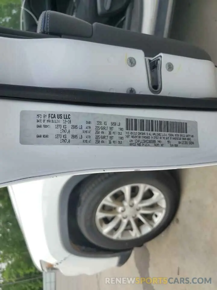 13 Photograph of a damaged car 1C4PJLCBXKD365999 JEEP GRAND CHER 2019